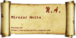 Mireisz Anita névjegykártya